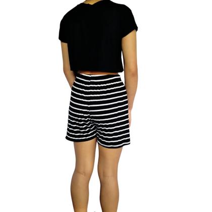 Imagem de Short Feminino Meia Coxa Soltinho Elástico Estampas Sortidas Viscolycra Pp ao Plus Size