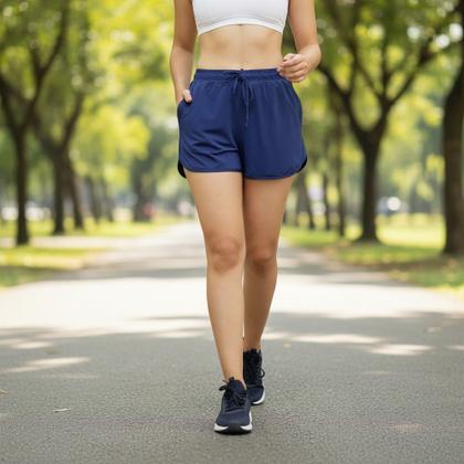 Imagem de Short Feminino Praia e Academia Com Bolso Confortável Verão