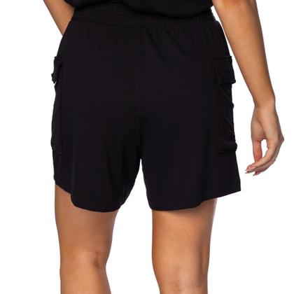 Imagem de Short Feminino Rovitex com Bolsos e Elástico Preto