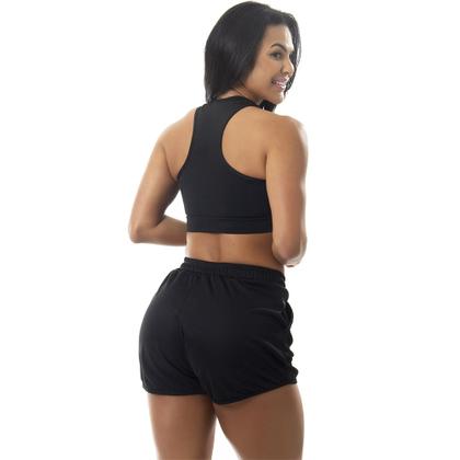 Imagem de Short Fitness Feminino Academia Corrida Treino Bolso Liso