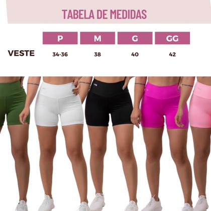 Imagem de Short fitness preto poliamida - urbativa fitness