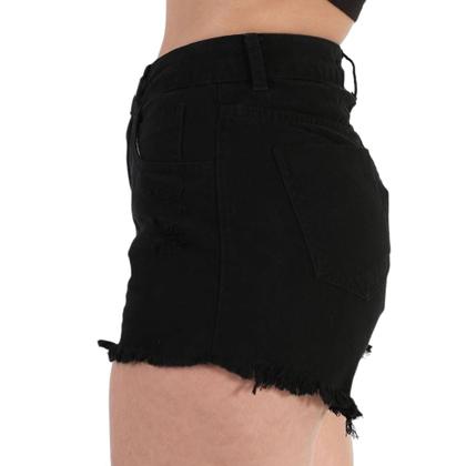 Imagem de Short Hot Pant Destroyed Preto Lady Rock