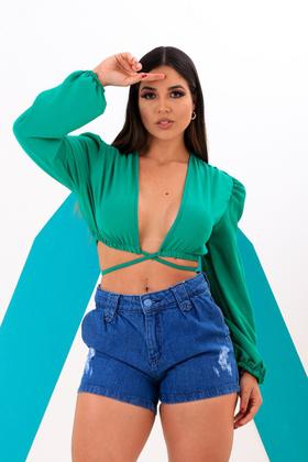 Imagem de Short Jeans Feminino Premium Sem Lycra varios tamanhos top