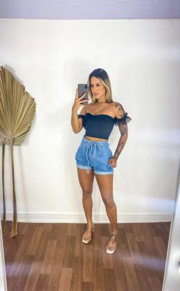 Imagem de Short Jeans Feminino Sem Lycra