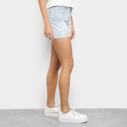 Imagem de Short Jeans GAP Cintura Média Destroyed Feminino
