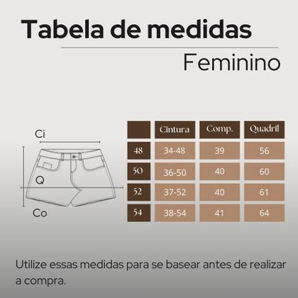 Imagem de Short Jeans Plus size Feminino Com Cos Elastico Ajustavel Barra virada 954593
