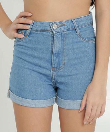 Imagem de Short Juvenil Jeans Cintura Alta Marisa Tam 10 a 16-91914