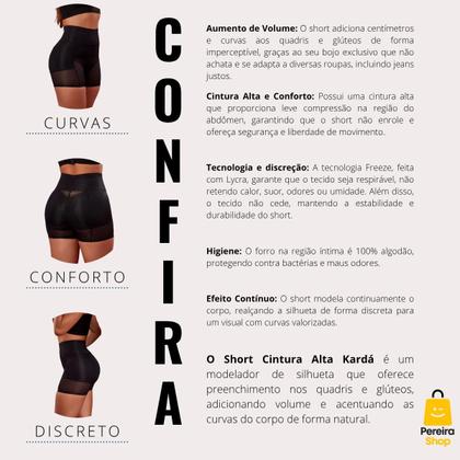 Imagem de Short Karda C/Enchimento Levanta Bumbum Gluteo Bundex 340920