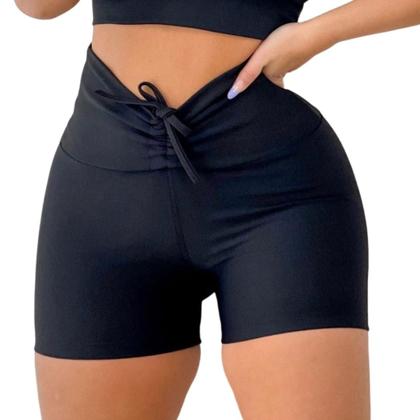 Imagem de Short Levanta Bumbum Com Cordinha Bermuda Fitness Academia