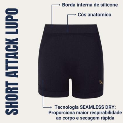 Imagem de Short Lupo Attack Feminino Fitness Academia Original