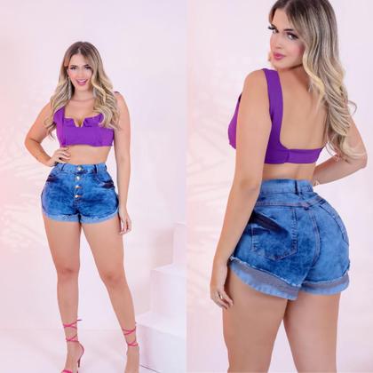 Imagem de Short Lycra 4botao claro