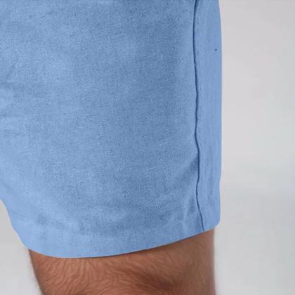 Imagem de Short Masculino Bermuda Mauricinho Leve Praia Verão em Linho