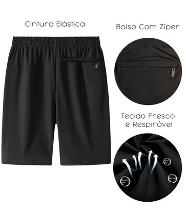 Imagem de Short Masculino Bermudas Elastano Academia Corrida Spandex
