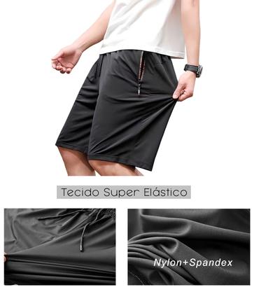 Imagem de Short Masculino Bermudas Elastano Academia Corrida Spandex