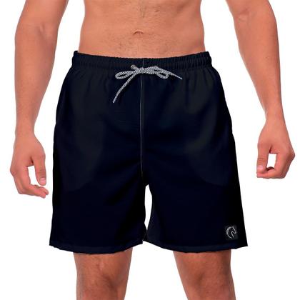 Imagem de Short Masculino Preto Liso Básico Casual Praia Academia Premium Verão