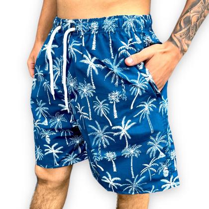 Imagem de Short Mauricinho Masculino C Forro Moda Praia Bermuda Leve