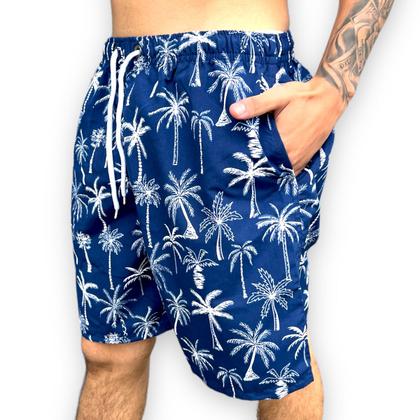 Imagem de Short Mauricinho Masculino C Forro Moda Praia Bermuda Leve