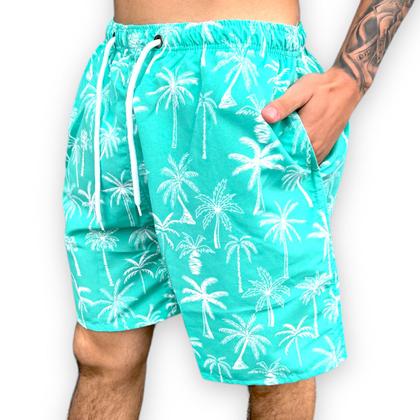 Imagem de Short Mauricinho Masculino C Forro Moda Praia Bermuda Leve