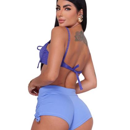 Imagem de Short Moda Praia Sunquini Com Ajustes Lateral Neoprene