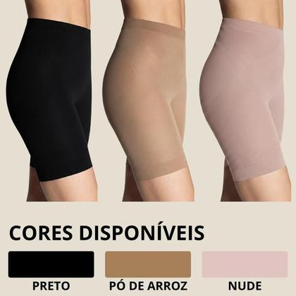 Imagem de Short Modelador Loba Lupo Up Line Cintura Alta Reduz Barriga e Culote