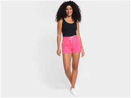 Imagem de Short Moletom Vista Magalu Bolso Cós Elástico