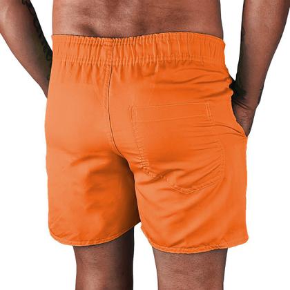 Imagem de Short Praia + Chapeu Bucket Hat Masculino Com Cordao Preto