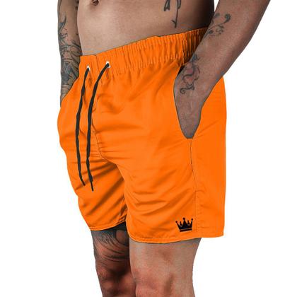 Imagem de Short Praia + Chapeu Bucket Hat Masculino Com Cordao Preto