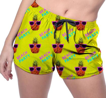 Imagem de Short Praia Shorts Banho Bermuda Verão Beach Party Pineapple 1142