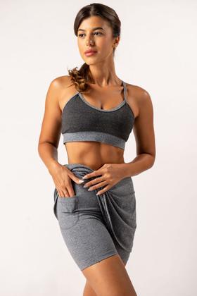 Imagem de Short Saia Básico mescla clara