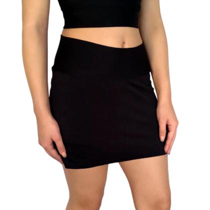 Imagem de Short Saia Feminino Justo Cós Liso Suplex Pp ao Plus Size