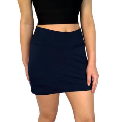 Imagem de Short Saia Feminino Justo Cós Liso Suplex Pp ao Plus Size