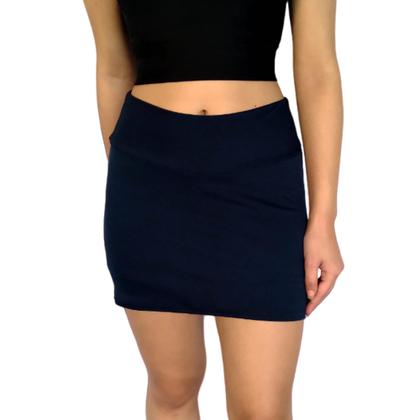 Imagem de Short Saia Feminino Justo Cós Liso Suplex Pp ao Plus Size