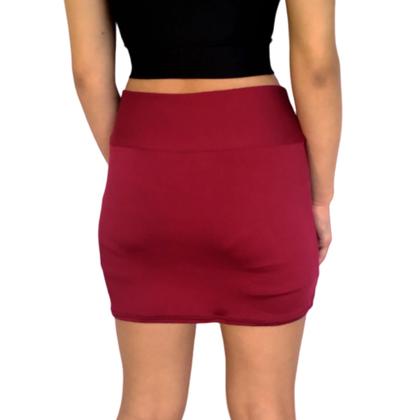 Imagem de Short Saia Feminino Justo Cós Liso Suplex Pp ao Plus Size