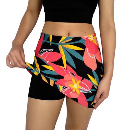 Imagem de Short Saia Feminino Justo Elástico Estampas Sortidas Suplex Pp ao Plus Size