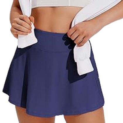 Imagem de Short Saia Fitness Feminino Academia Azul Marinho do P ao GG