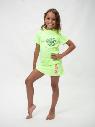 Imagem de Short Saia Infantil Dry Cool Beach Tennis Verde Neon
