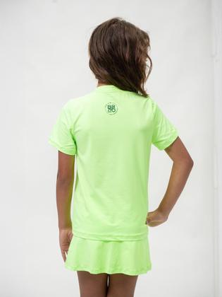 Imagem de Short Saia Infantil Dry Cool Beach Tennis Verde Neon
