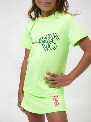 Imagem de Short Saia Infantil Dry Cool Beach Tennis Verde Neon