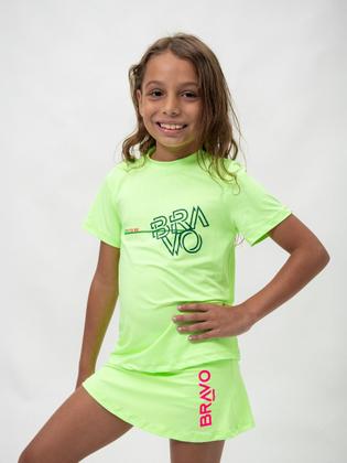 Imagem de Short Saia Infantil Dry Cool Beach Tennis Verde Neon