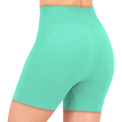 Imagem de Short Selene Poliamida Sem Costura Leg Legging Sem Transparência Bermuda Fitness Academia Corrida