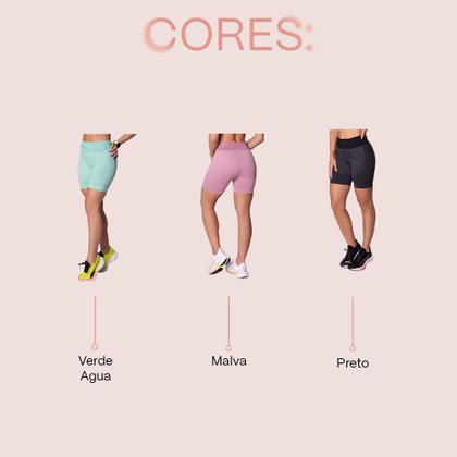 Imagem de Short Sem Costura Selene Sport Academia Fitness Feminino