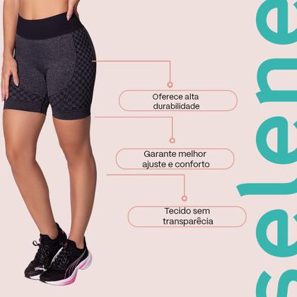 Imagem de Short Sem Costura Selene Sport Academia Fitness Feminino