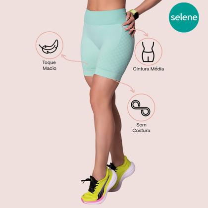 Imagem de Short Sem Costura Selene Sport Academia Fitness Feminino