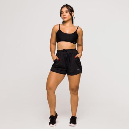 Imagem de Short Soltinho com Bolso Feminino Esportivo Academia para Co