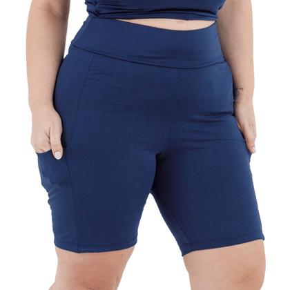 Imagem de Short Suplex Com Bolsos Laterais Plus Size 3039A