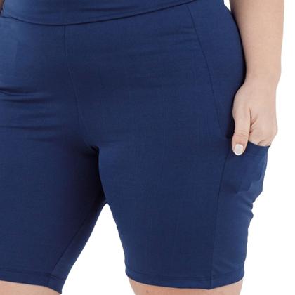 Imagem de Short Suplex Com Bolsos Laterais Plus Size 3039A