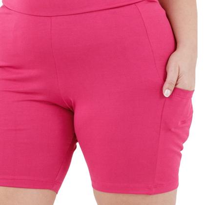 Imagem de Short Suplex Com Bolsos Laterais Plus Size 3039A