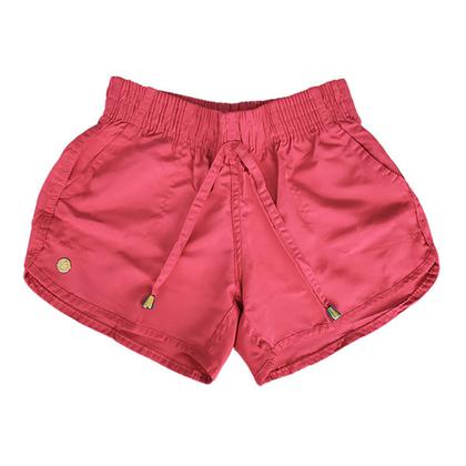 Imagem de Short Tactel Feminino Plus Size G1 G2 G3 Liso Adulto Verão Praia Piscina 2 Bolsos