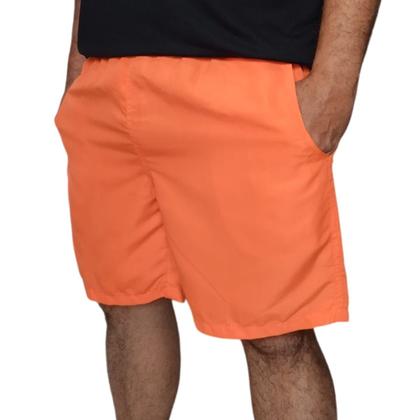 Imagem de Short Tactel Masculino Colorido Bermuda Lisa Plus Size