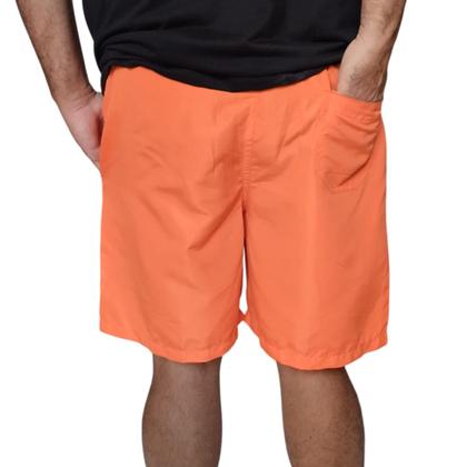 Imagem de Short Tactel Masculino Colorido Bermuda Lisa Plus Size
